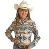 Rock & Roll Denim N Snap Shirt With Aztec Print -Cinc Clothing Shop 162780 default l