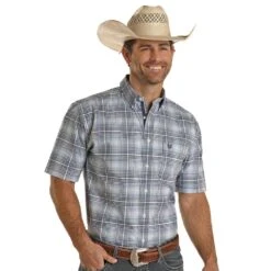 Panhandle Mens Short Sleeve Button