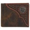 Mens Justin Bifold Wallet Tooled Yoke W/concho -Cinc Clothing Shop 162890 default l
