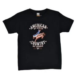 Cowgirl Hardware Cowboy Boys American By Birth Tee Shirt