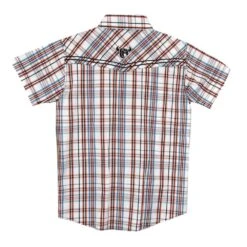 Cowboy Hardware Boys Austin Plaid Short Sleeve Snap Shirt