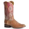 Roper Women's 11 In Pink & Aztec Top Square Toe Cowgirl Boot -Cinc Clothing Shop 163246 default l