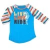 Cowgirl Hardware Girls Live Love Ride Serape Raglan Tee -Cinc Clothing Shop 163594 default l