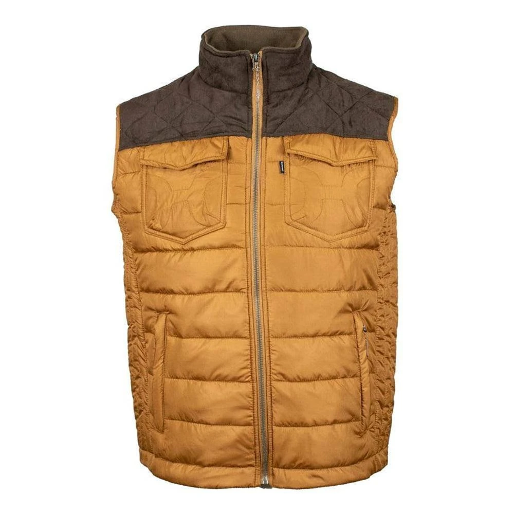 Hooey Men's Tan And Brown Packable Vest 3 Hooey Men's Tan And Brown Packable Vest