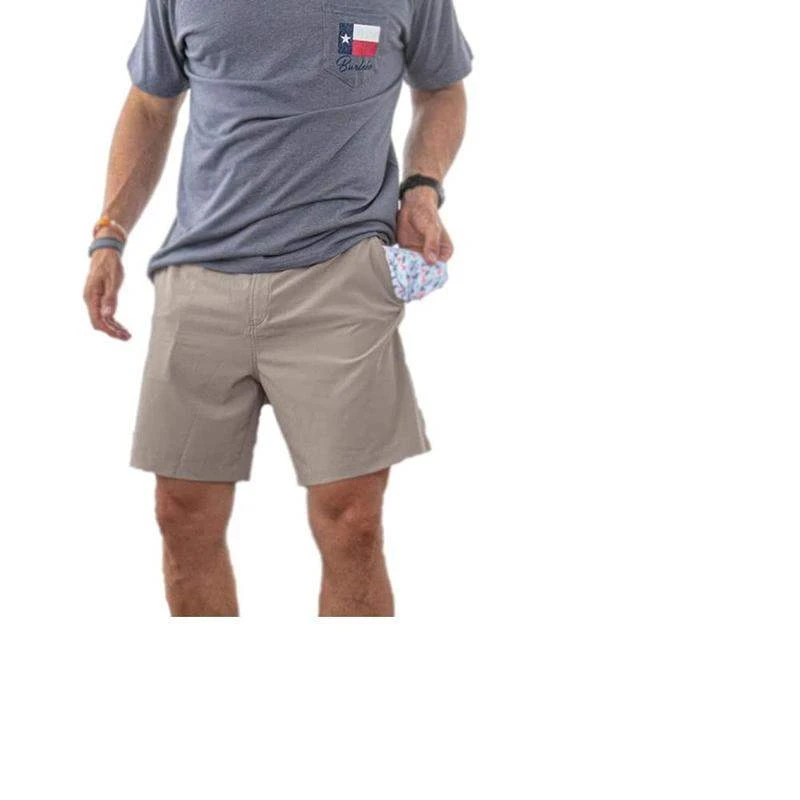 Burlebo Men's Khaki Everyday Shorts 3 Burlebo Men's Khaki Everyday Shorts