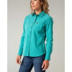 Kimes Ranch Women's Linville Teal Top
