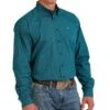 Cinch Men's Teal Printed Long Sleeve Button Down -Cinc Clothing Shop 164743 default l