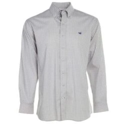 Southern Marsh Mens Brentwood Gingham Performance Dress Shirt
