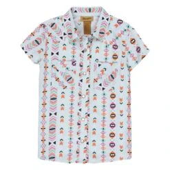 Wrangler Girls Blue Print S/S Top