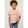 Hayden Girl's Mauve Flutter Sleeve Top -Cinc Clothing Shop 165129 default l