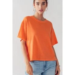 Trend:Notes Women's Betty Orange Casual Tee