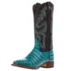 Tanner Mark Boots Womens Caiman Belly Print 13 In Turquoise/Tobacco Top Cowgirl Boot -Cinc Clothing Shop 165410 default l