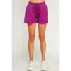 See And Be Seen N Womens Magenta Textured Shorts -Cinc Clothing Shop 165481 default l