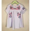 See And Be Seen N Girls Floral Sky Blue Embroidery Top -Cinc Clothing Shop 165517 default l