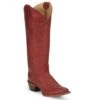 Justin Boots Women's Vintage Whitley Red 15 In Top Round Toe Cowgirl Boot -Cinc Clothing Shop 165697 default l