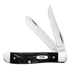 Case Jigged Rough Black Synthetic - Mini Trapper