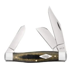 Case Green & Black Micarta - Large Stockman