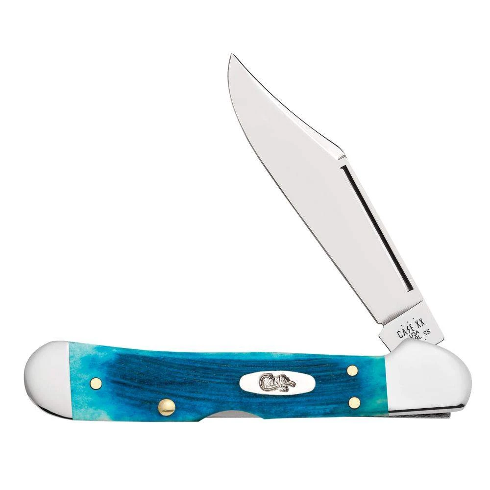 Case Caribbean Blue Bone - Sawcut Jig Mini CopperLock 3 Case Caribbean Blue Bone - Sawcut Jig Mini CopperLock