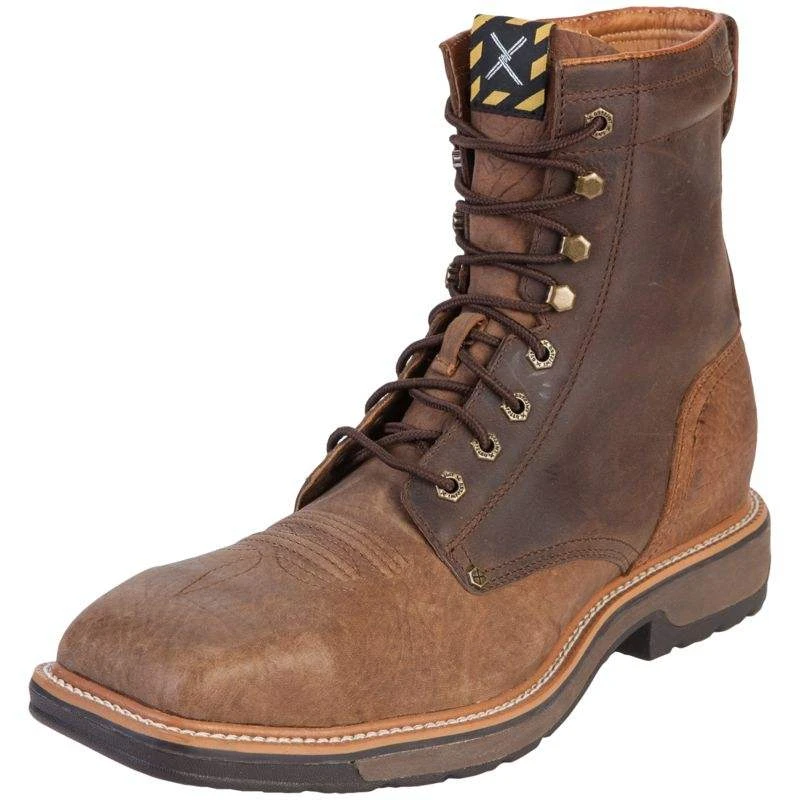 Twisted X Men's Distressed Shoulder Steel Toe Lite Work Lacer Boots 3 Twisted X Men's Distressed Shoulder Steel Toe Lite Work Lacer Boots