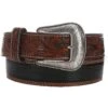 Men's Gator Tooled Brown And Black Belt -Cinc Clothing Shop 17406 default l