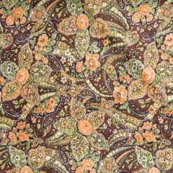 Wyoming Traders Cali Silk Wild Rag Scarf - Green Paisley