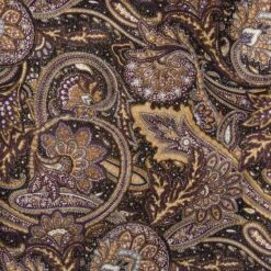 Wyoming Traders Paisley Silk Wild Rag Scarf - Navy/Brown