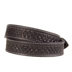 Texas Saddlery Black Waffle Pattern Belt -Cinc Clothing Shop 1W14 1