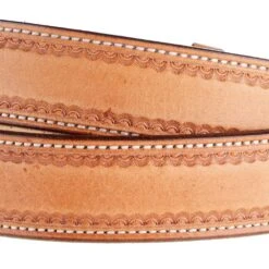 Texas Saddlery Saddle Tan Stamped Border Belt 5 Texas Saddlery Saddle Tan Stamped Border Belt -Cinc Clothing Shop 1W22T 2
