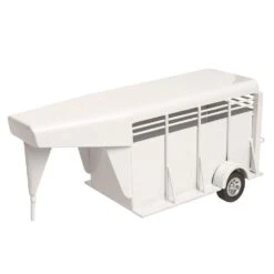 Little Buster Toys White Gooseneck Stock Trailer -Cinc Clothing Shop 200840 1