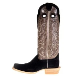 Hondo Enterprises Inc Men's Black Rough Out Pull Up 16in. Brown Crater Top Square Toe Boot -Cinc Clothing Shop 2068 2