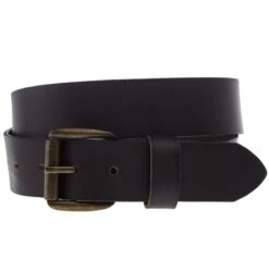 Men's JP West Dark Brown Bomber Leather Belt -Cinc Clothing Shop 21993BE16 01