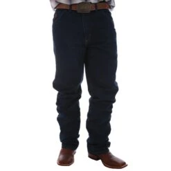 Wrangler Men's 20X Original Fit Stone Dark Jeans -Cinc Clothing Shop 22MWXSN front