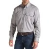 Ariat Men's Flame Resistant 'FR' Solid Grey Work Shirt -Cinc Clothing Shop 23396 default l