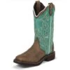 Justin Boots Women's Barnwood Brown Cow Cowgirl Boots -Cinc Clothing Shop 24626 default l