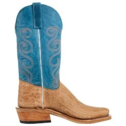 Olathe Boot Company Men`s Ride Ready Tan Washed Shoulder 13in Aqua Buffamonte Top KS Toe Boot -Cinc Clothing Shop 257079 5