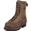 Chippewa Footwear Men's Steel Toe Waterproof Lace Logger Work Boots