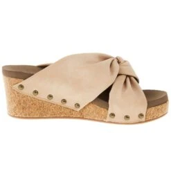 Corkys Footwear Women`s Corky's Cheerful Tan Wedge -Cinc Clothing Shop 30 5394 TAN 05