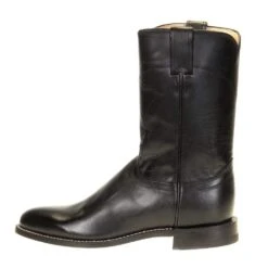 Justin Boots Men's Classic Black Kipskin Roper Cowboy Boots -Cinc Clothing Shop 3133 2