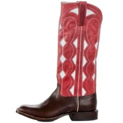 Anderson Bean Men`s Choc Horsebutt 15in Rockin Red Bison Top Boot -Cinc Clothing Shop 3178M 03