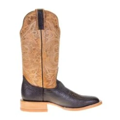 Hondo Enterprises Inc Men's Hondo Chocolate Spanish Shoulder 13in. Tan Oryx Carter Top Boots -Cinc Clothing Shop 3211 4