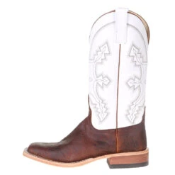 Anderson Bean Men's Anderson Bean Saddle Elk Butt 13in. White Glove Top Square Toe Cowboy Boot -Cinc Clothing Shop 321280 2