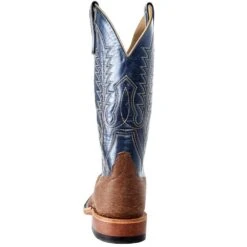 Rios Of Mercedes Men's Anderson Bean Taan Amazon Goat 13in. Regal Blue Luster Top Square Toe Boot -Cinc Clothing Shop 329080 4