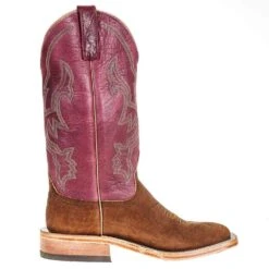 Anderson Bean Men's Ride Ready Tan Buffed Elephant 13in. Violet Navajo Bison Top Boot -Cinc Clothing Shop 330760 4