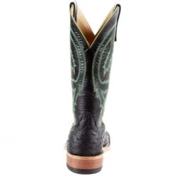 Rios Of Mercedes Men's Anderson Bean Black Full Quill Ostrich 13in. Black Kidskin Top Square Toe Boots 10 Rios Of Mercedes Men's Anderson Bean Black Full Quill Ostrich 13in. Black Kidskin Top Square Toe Boots -Cinc Clothing Shop 332395 4