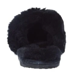 Minnetonka Women Black Sheepskin Slide -Cinc Clothing Shop 3329 04