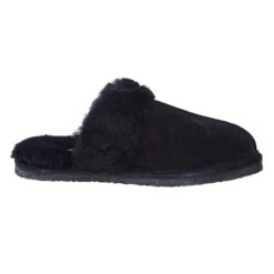 Minnetonka Women Black Sheepskin Slide -Cinc Clothing Shop 3329 05