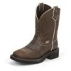 Justin Boots Women's Brown Flower Embossed Cowgirl Boots -Cinc Clothing Shop 34515 default l