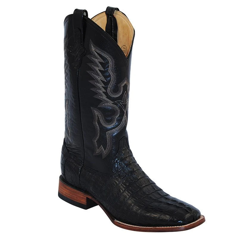 Ferrini Men's Black Caiman Cowboy Boots 3 Ferrini Men's Black Caiman Cowboy Boots