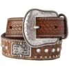 Boy's M&F Basket Weave, Brindle And Bling Belt -Cinc Clothing Shop 3555 default l