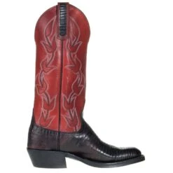 Anderson Bean Ladies Black Cherry Lizard With Red Top -Cinc Clothing Shop 3650M 4